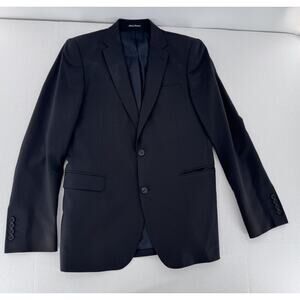 Louis Vuitton Uniforms Mens Suit Jacket Sz 48 Wool Stretch Black Blazer Sport